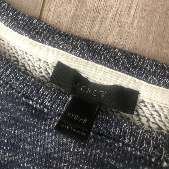 J Crew twist front sweatshirt blue xs - Picture 4 of 7